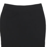 ARMANI COLLEZIONI Womens Black Pencil Knee Length Silk Skirt M Elegant Workwear