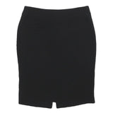 ARMANI COLLEZIONI Womens Black Pencil Knee Length Silk Skirt M Elegant Workwear