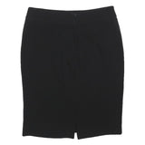 ARMANI COLLEZIONI Womens Black Pencil Knee Length Silk Skirt M Elegant Workwear