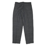 S.W.J Mens Cotton Blend Grey Regular Fit Straight Leg Trousers W32 L29 Classic