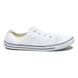 CONVERSE Chuck Taylor All Star Womens Low Top Trainers White Cotton Blend UK 6.5