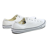 CONVERSE Chuck Taylor All Star Womens Low Top Trainers White Cotton Blend UK 6.5