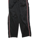 REEBOK Mens Joggers Black & Red Slim Tapered S W26 L30 Track Pants Sportswear