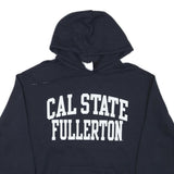 CHAMPION Mens Navy Blue Cal State Fullerton Hoodie L Casual Cotton Blend