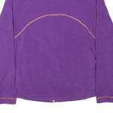 JACK WOLFSKIN Womens Purple & Orange Zip Jacket L Polyester Blend Fleece Outdoor