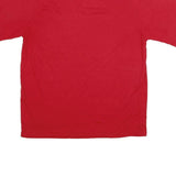 REEBOK Mens Red Graphic T-Shirt L Short Sleeve Crew Neck Sports Casual