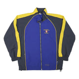 R-TEX Mens Blue & Yellow Zip Jacket XL Polyester Blend Sports Embroidered