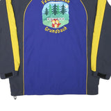 R-TEX Mens Blue & Yellow Zip Jacket XL Polyester Blend Sports Embroidered