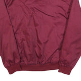 WARRIOR Mens Maroon Cotton Blend Harrington Jacket M Plain Zip Casual Retro