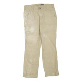 CARHARTT Mens Cotton Blend Beige Workwear Regular Leg Trousers W32 L30 Durable
