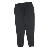 REEBOK Mens Joggers Black M W30 L28 Cotton Blend Slim Tapered Fit Elastic Waist