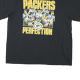 REEBOK Mens Black Green Bay Packers Graphic T-Shirt XL Short Sleeve Crew Neck