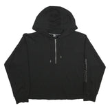 DKNY Womens Black ¼ Zip Hoodie 2XL Sport Casual Cotton Blend Sweatshirt