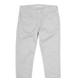 LEVI'S Womens Slim Fit White Cotton Blend Slim Leg Trousers W28 L30 Casual Wear