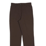 PENNY BLACK Womens Regular Fit Brown Polyester Blend Trousers W28 L30 Zip