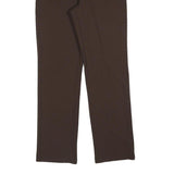 PENNY BLACK Womens Regular Fit Brown Polyester Blend Trousers W28 L30 Zip