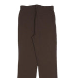 PENNY BLACK Womens Regular Fit Brown Polyester Blend Trousers W28 L30 Zip