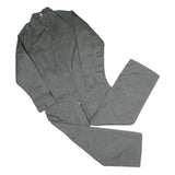 WORKER Mens Grey Cotton Dungarees XL W42 L30 Workwear Zip Closure