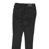 LEVI'S 721 Womens Jeans Black Slim Skinny Denim W27 L28 Distressed Rips