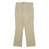CARHARTT Mens Jeans Beige Relaxed Straight Denim W28 L28 Workwear Zip Closure