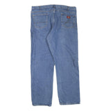 DICKIES Mens Blue Regular Fit Straight Leg Denim Jeans W40 L32 Zip Closure