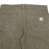 CARHARTT Mens Cargo Shorts Brown 2XL W36 Workwear Cotton Blend Durable