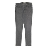 LEVI'S 711 Skinny Womens Jeans Grey Slim Denim Medium W29 L30 Stretch Cotton