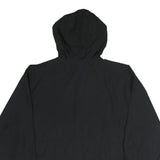 CHAMPION Mens Black Zip Hooded Jacket XL Polyester Plain Sportswear Casual