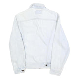 LEVI'S Womens White Denim Jacket S Cotton Button Plain Classic Casual