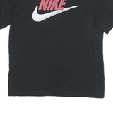 NIKE Mens Black Red & White Graphic T-Shirt M Short Sleeve Crew Neck Cotton