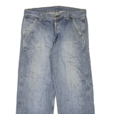 CARHARTT Mens Jeans Blue Regular Straight Denim Light W36 L30 Workwear