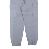 COS Mens Polyester Blend Grey Regular Fit Cargo Trousers W28 L28 Elasticated