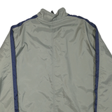 NIKE Mens Grey & Navy Lightweight Zip Jacket XL Polyester Blend Plain Casual