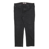 TOMMY HILFIGER Womens Black Regular Fit Straight Denim Jeans W34 L26 Classic