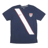 NIKE Mens Navy & White USA Graphic T-Shirt L Short Sleeve Crew Neck Sportswear