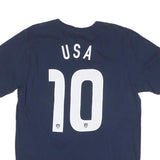 NIKE Mens Navy & White USA Graphic T-Shirt L Short Sleeve Crew Neck Sportswear