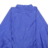 LUNA PIER Mens Blue Nylon Jacket L Button Plain Casual Lightweight