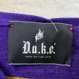 Duke Argyle Jumper - Large Multicoloured Wool Blend