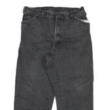 DICKIES Mens Relaxed Black Denim W34 L28 Casual Zip Cotton Blend Jeans