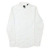 ARMANI EXCHANGE Mens White Shirt M Cotton Button Down Long Sleeve Casual