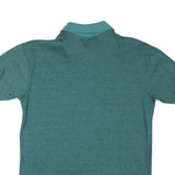 KNIGHTSBRIDGE Mens Green Short Sleeve Chevron Polo Shirt M Cotton Blend Casual