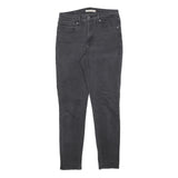 LEVI'S 721 Womens Jeans Black Slim Skinny Denim Medium W29 L30 Stretch