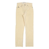 DIESEL Womens Slim Beige Polyester Blend Zip Trousers W30 L32 Casual Classic