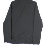 JACK WOLFSKIN Womens Black Outdoor Jacket S Polyester Zip Hooded Plain