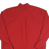 THREE RIVERS Mens Red Cotton Shirt XL Button-Down Casual Long Sleeve