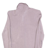 ZARA Womens Purple Shirt Long Sleeve Collared Plain S Chic Elegant