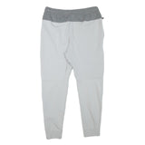 NIKE Mens Joggers Grey & White Slim Tapered M W31 L27 Cotton Blend Casual Wear