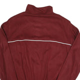 FE MIR ZOO Mens Maroon Cotton Blend Jacket S Plain Zip Front Casual