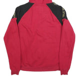 TRUE RELIGION Womens Red & Black Full Zip Hoodie XL Casual Cotton Blend