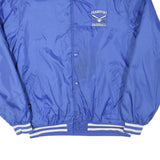 HOLLOWAY Mens Blue Baseball Button Jacket M Polyester Blend Varsity Sports